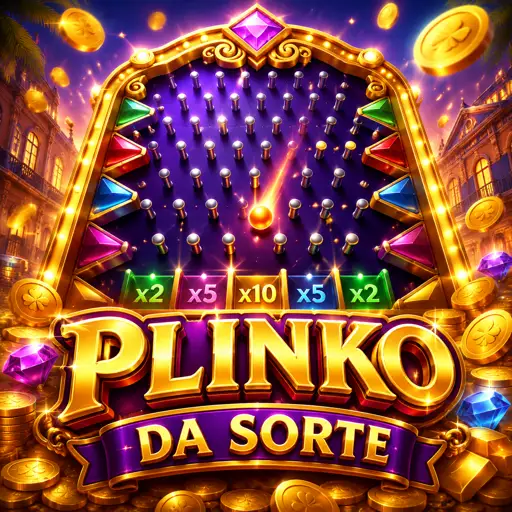 Bola caindo na pirâmide do plinko com casas de multiplicador